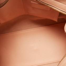 Saint Laurent Peach Leather Small Cabas Y-Ligne Tote