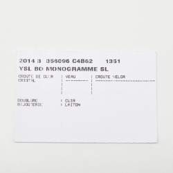 Pre Owned Saint Laurent Black Suede Small Monogram Kate Tassel Shoulder Bag