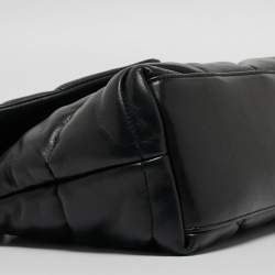 Pre Owned Saint Laurent Black Quilted Leather Small Loulou Puffer Shoulder Bag