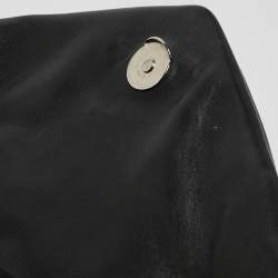 Pre Owned Saint Laurent Black Quilted Leather Small Loulou Puffer Shoulder Bag