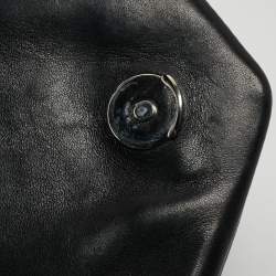 Pre Owned Saint Laurent Black Quilted Leather Small Loulou Puffer Shoulder Bag