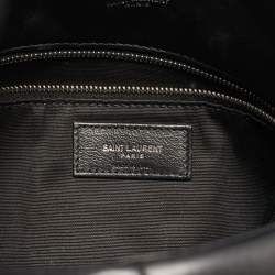 Pre Owned Saint Laurent Black Quilted Leather Small Loulou Puffer Shoulder Bag