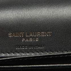 Saint Laurent Silver/Black Suede Kate Belt Bag