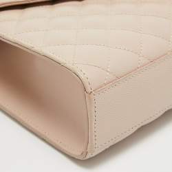 Pre Owned Saint Laurent Pink Mix Quilted Leather Medium Envelope Shoulder Bag