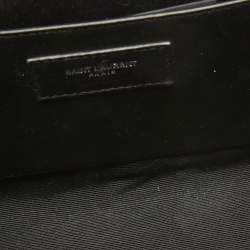 Pre Owned Saint Laurent Pink Mix Quilted Leather Medium Envelope Shoulder Bag