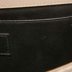 Pre Owned Saint Laurent Pink Mix Quilted Leather Medium Envelope Shoulder Bag