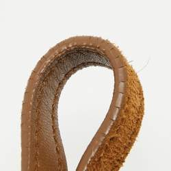 Saint Laurent Brown Suede Studded Kate Baguette Bag