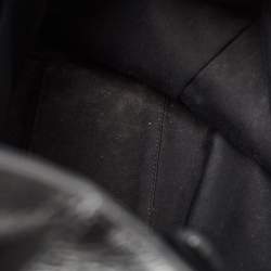 Pre Owned Saint Laurent Black Crinkled Leather Large Niko Shopper Tote