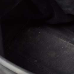 Pre Owned Saint Laurent Black Crinkled Leather Large Niko Shopper Tote