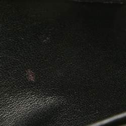 Pre Owned Saint Laurent Gold/Black Star Print Canvas and Canvas Monogram Wallet on Chain