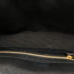 Saint Laurent Black Matelassé Leather Large Monogram Envelope Shoulder Bag