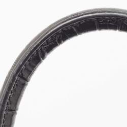 Pre Owned Saint Laurent Black Croc Embossed Leather Baby Classic Sac De Jour Tote