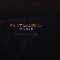 Pre Owned Saint Laurent Black Croc Embossed Leather Baby Classic Sac De Jour Tote