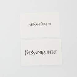 Saint Laurent Black Satin Muse Clutch