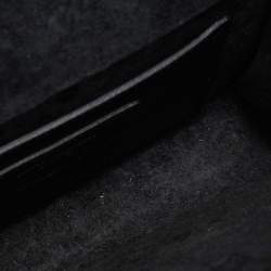 Pre Owned Saint Laurent Red/Black Python Embossed Leather Small Kate Wallet on Chain