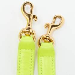 Pre Owned Saint Laurent Neon Yellow Leather Nano Classic Sac De Jour Tote