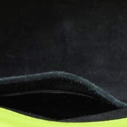 Pre Owned Saint Laurent Neon Yellow Leather Nano Classic Sac De Jour Tote