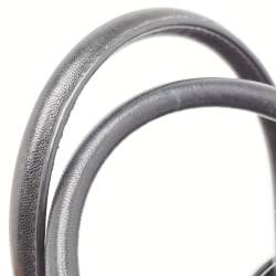 Pre Owned Saint Laurent Black/White Leather and Fabric Baby Bandana Sac De Jour Tote