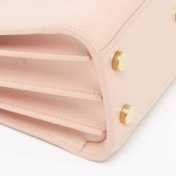 Pre Owned Saint Laurent Light Pink Leather Nano Classic Sac De Jour Tote
