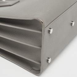 Pre Owned Saint Laurent Grey Leather Small Classic Sac De Jour Tote