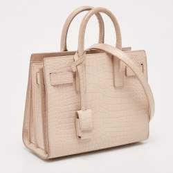 Pre Owned حقيبة سان لوران نانو ساك دي جور جلد تركواز