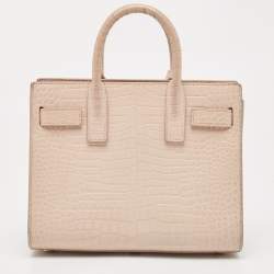 Pre Owned حقيبة سان لوران نانو ساك دي جور جلد تركواز