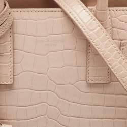 Pre Owned حقيبة سان لوران نانو ساك دي جور جلد تركواز