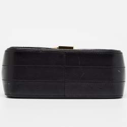 Saint Laurent Black Quilted Leather Medium Vicky Shoulder Bag
