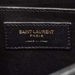 Saint Laurent Black Quilted Leather Medium Vicky Shoulder Bag