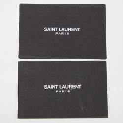 Pre Owned Saint Laurent Burgundy Matelassé Leather Large Monogram Envelope Shoulder Bag