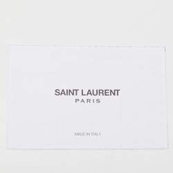 Pre Owned Saint Laurent Burgundy Matelassé Leather Large Monogram Envelope Shoulder Bag