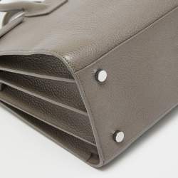 Pre Owned Saint Laurent Taupe Leather Small Classic Sac De Jour Tote