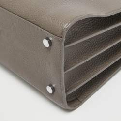 Pre Owned Saint Laurent Taupe Leather Small Classic Sac De Jour Tote