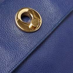 Saint Laurent Indigo Blue Leather Medium Muse Two Bag
