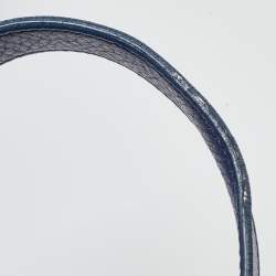 Pre Owned Saint Laurent Indigo Blue Leather Medium Muse Two Bag