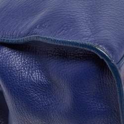 Saint Laurent Indigo Blue Leather Medium Muse Two Bag