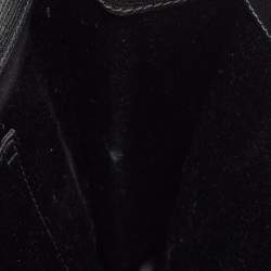 Pre Owned Saint Laurent Black Leather Y-Ligne Clutch