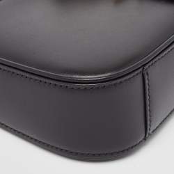 Pre Owned Saint Laurent Black Leather Mini LE 5 À 7 Shoulder Bag