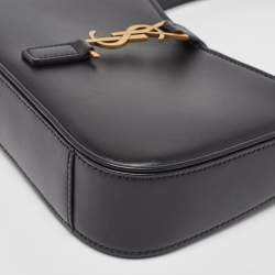 Pre Owned Saint Laurent Black Leather Mini LE 5 À 7 Shoulder Bag