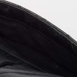 Saint Laurent Black Mix Matelasse Leather Medium Envelope Chain Bag
