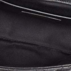 Saint Laurent Black Mix Matelasse Leather Medium Envelope Chain Bag
