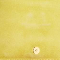 Pre Owned Saint Laurent Yellow Leather Mini Chyc Crossbody Bag