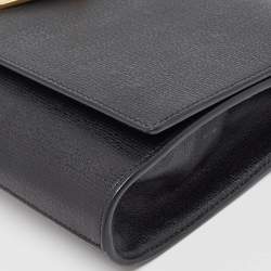 Saint Laurent Black Leather Y Line Clutch