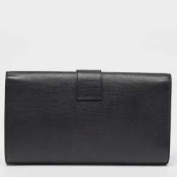 Saint Laurent Black Leather Y Line Clutch