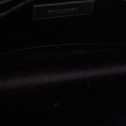 Saint Laurent Black Leather Y Line Clutch