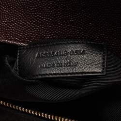 Saint Laurent Burgundy Matelasse Leather Large Monogram Envelope Shoulder Bag