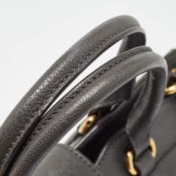 Saint Laurent Grey Leather Small Cabas Chyc Tote