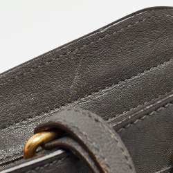 Saint Laurent Grey Leather Small Cabas Chyc Tote