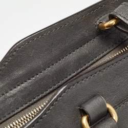 Saint Laurent Grey Leather Small Cabas Chyc Tote