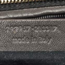 Saint Laurent Grey Leather Small Cabas Chyc Tote